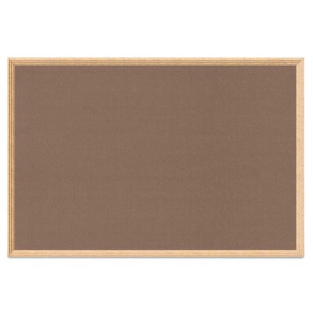UNITED VISUAL PRODUCTS Decor Wood Combo Board, 48"x36", Cherry/Black Porcelain & Pearl UV703DEFAB-CHERRY-BLKPORC-PEARL